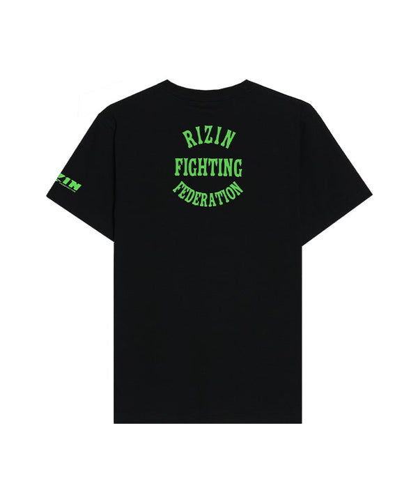 RIZIN GLOVE 2 【綿100％】 Tシャツ｜ブラック/グリーン