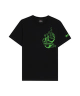 RIZIN GLOVE 2 【綿100％】 Tシャツ｜ブラック/グリーン