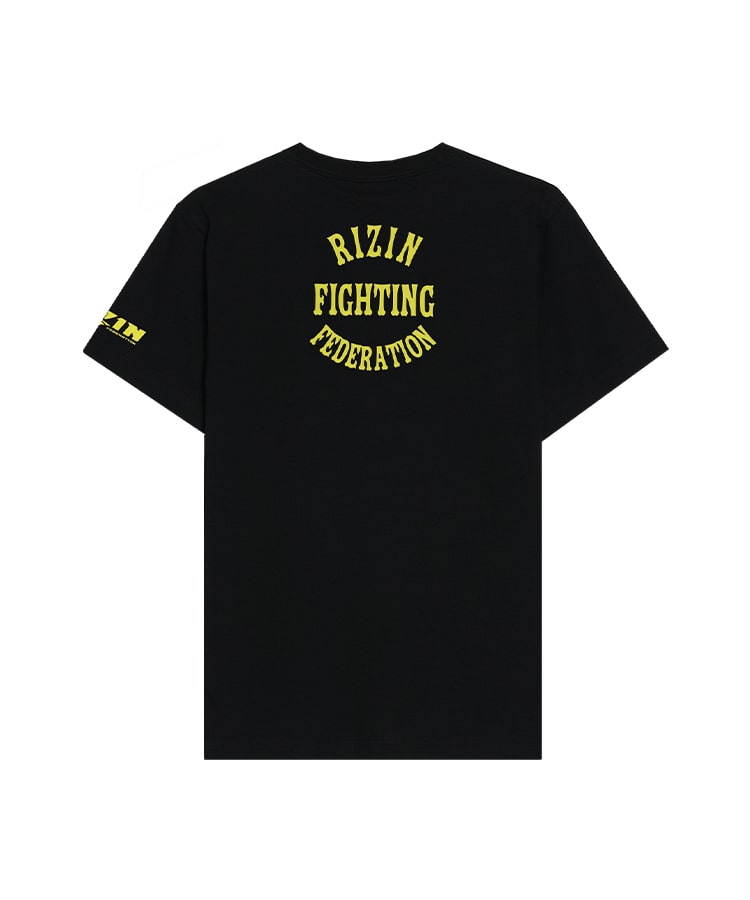 RIZIN GLOVE 2 【綿100％】 Tシャツ｜ブラック/イエロー