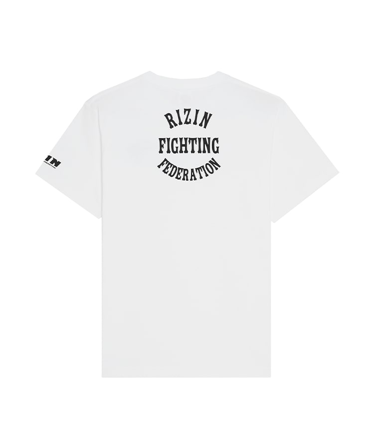 RIZIN GLOVE 2 【綿100％】 Tシャツ｜ホワイト/ブラック