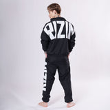 平本蓮 RIZIN ライジン ナイロンジャケット ブラック（バックビッグロゴデザイン）