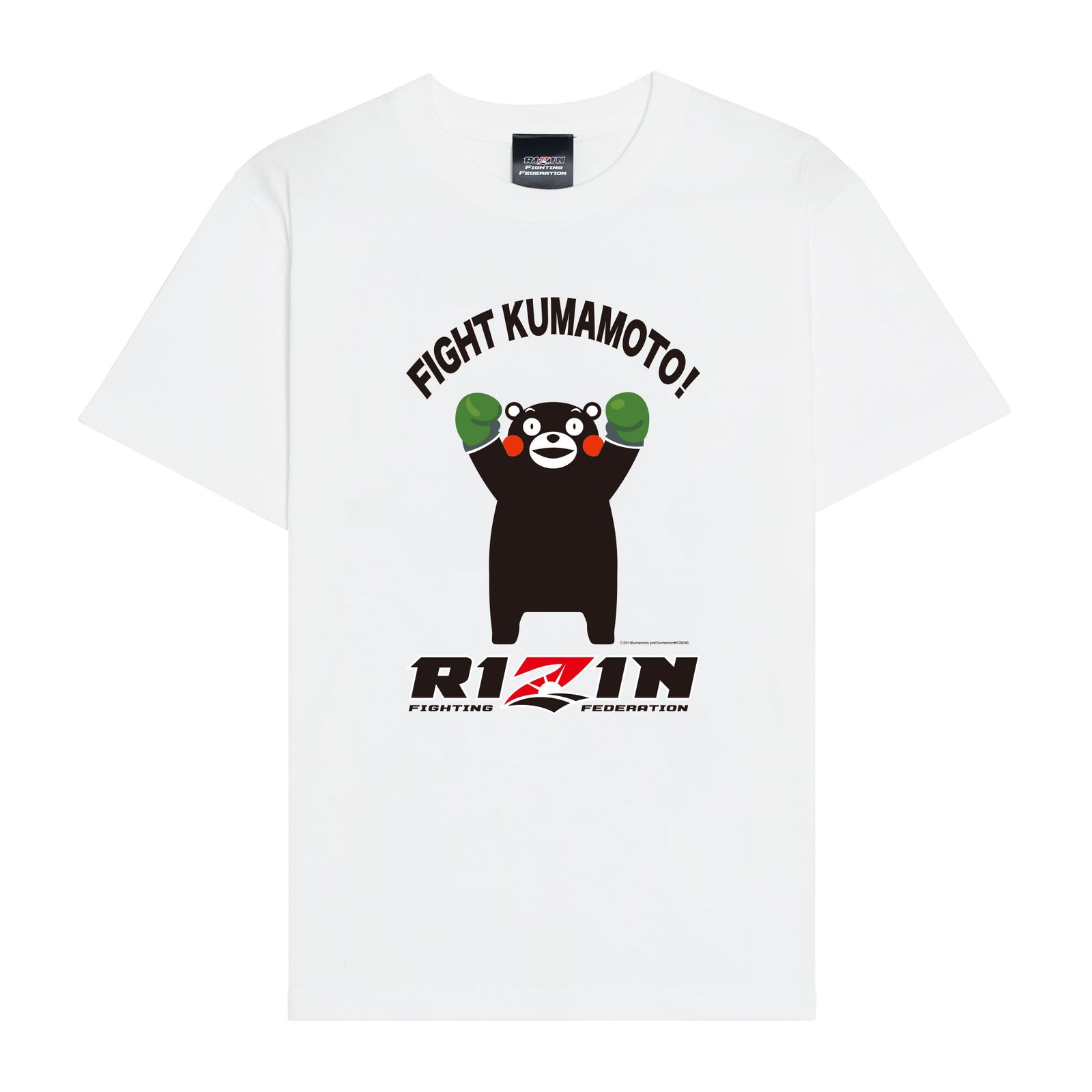 RIZIN公式】ライジン Tシャツ くまモンバージョン / FIGHT KUMAMOTO