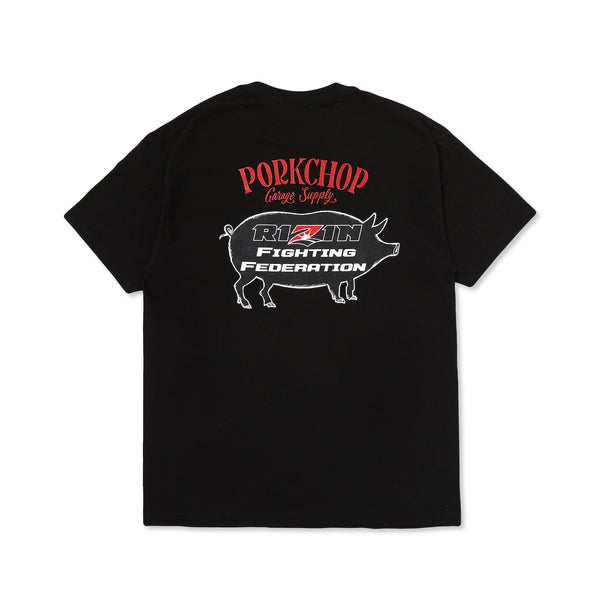 RIZIN×PORKCHOP GARAGE SUPPLY・PORK BACK TEE