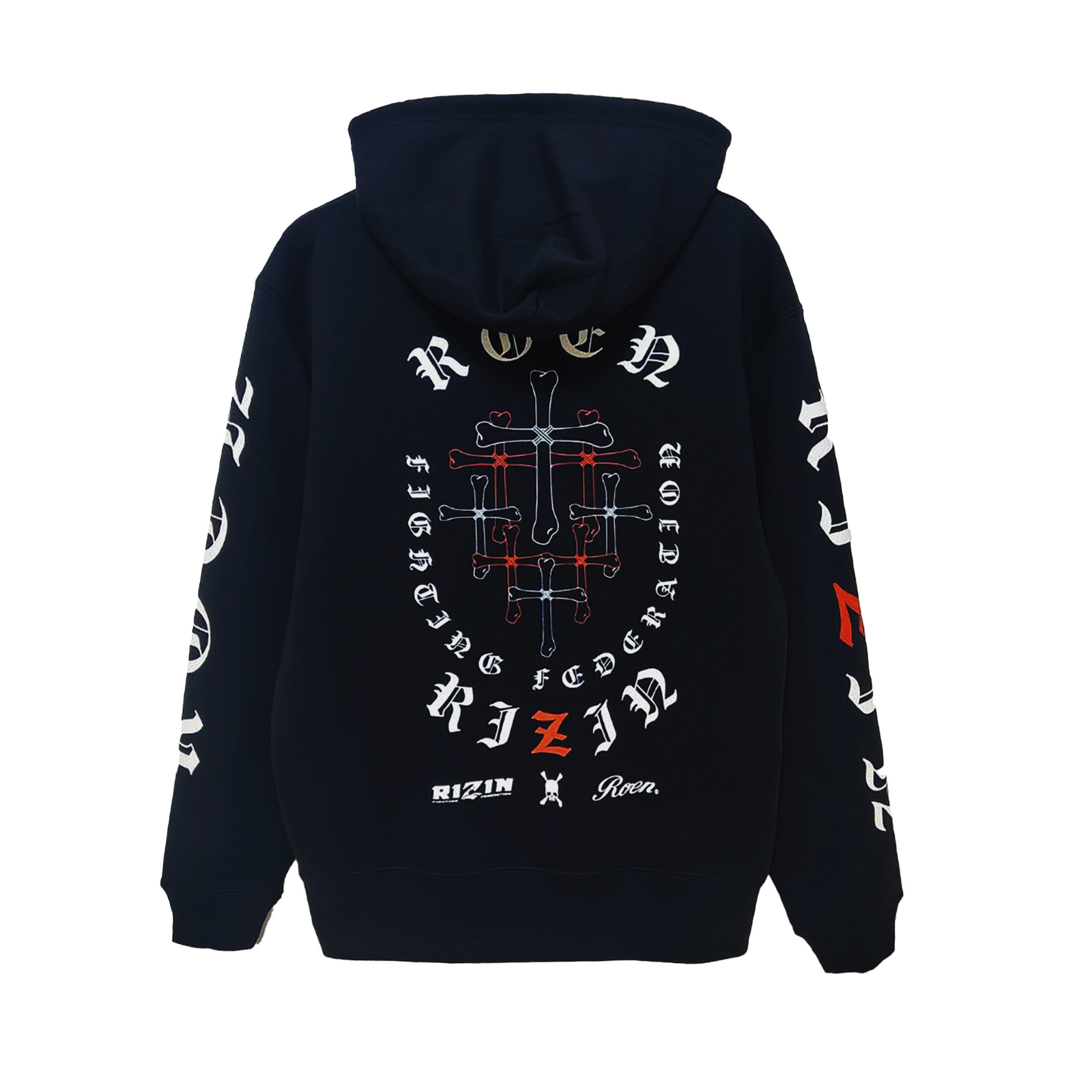RIZIN 公式グッズ】RIZINxRoen CROSS BONE PARKA BLK ライジン ロエン RIZIN 公式グッズ】RIZINxRoen CROSS BONE PARKA BLK ライジン ロエン