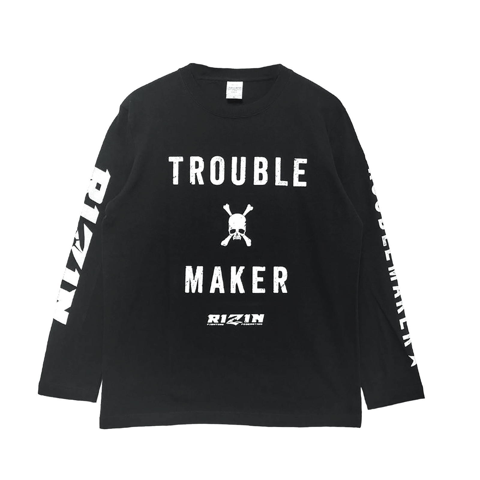 RIZIN公式 │ RIZIN×Roen TROUBLE MAKER L/S 】 ロングTシャツ 長袖