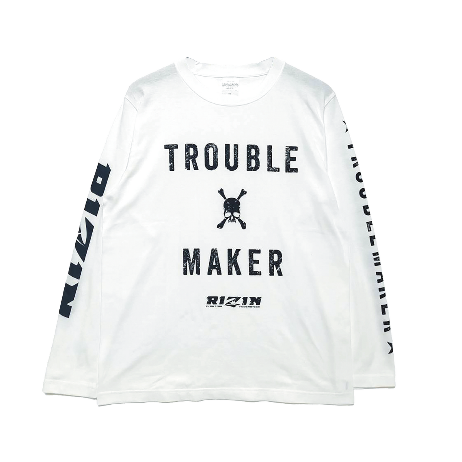 RIZIN公式 │ RIZIN×Roen TROUBLE MAKER L/S 】 ロングTシャツ 長袖