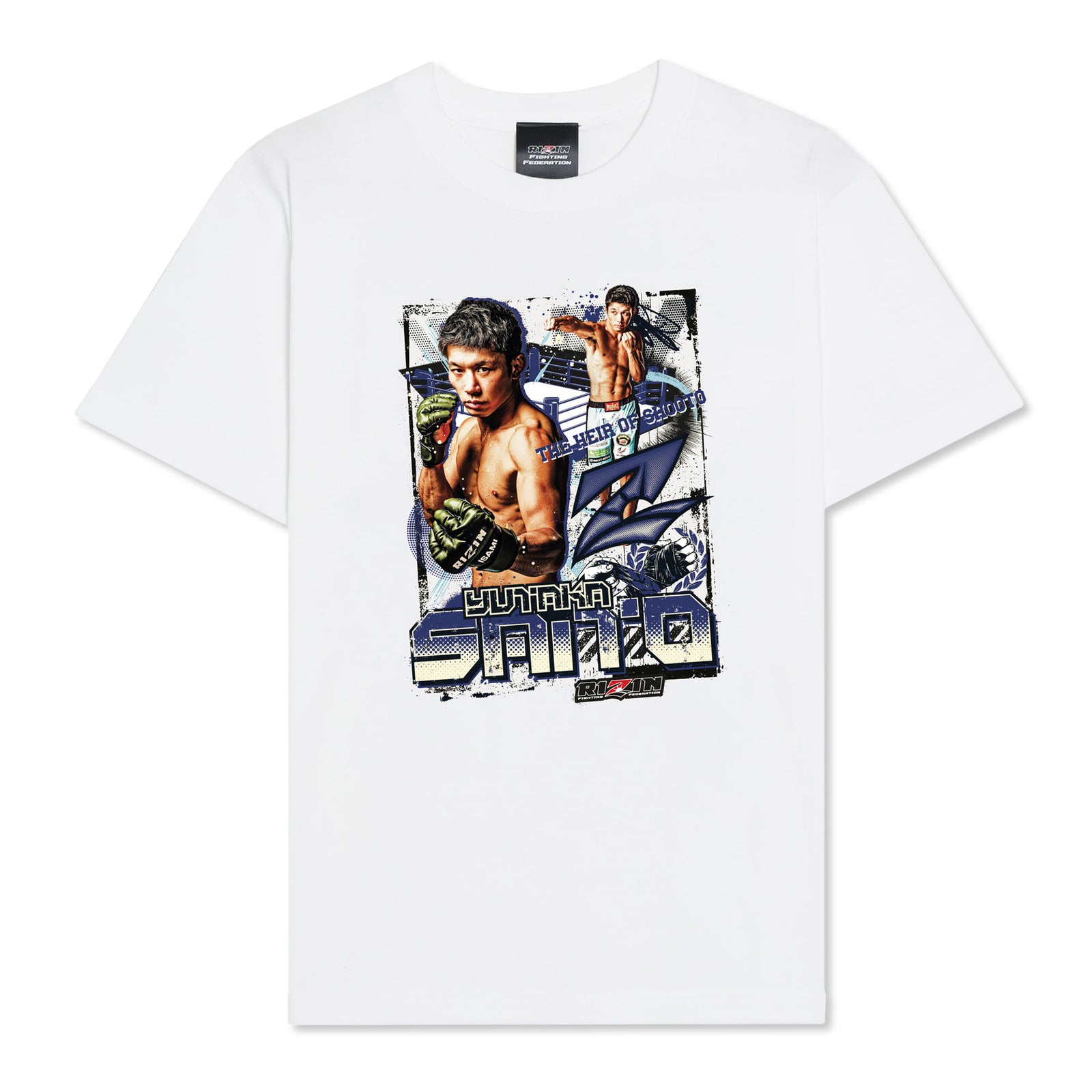 RIZIN YUSHI 直筆サイン入 スポンサーTシャツ 8/26先行予約】【RIZIN 公式グッズ】斎藤裕 × RIZIN コラボ Tシャツ