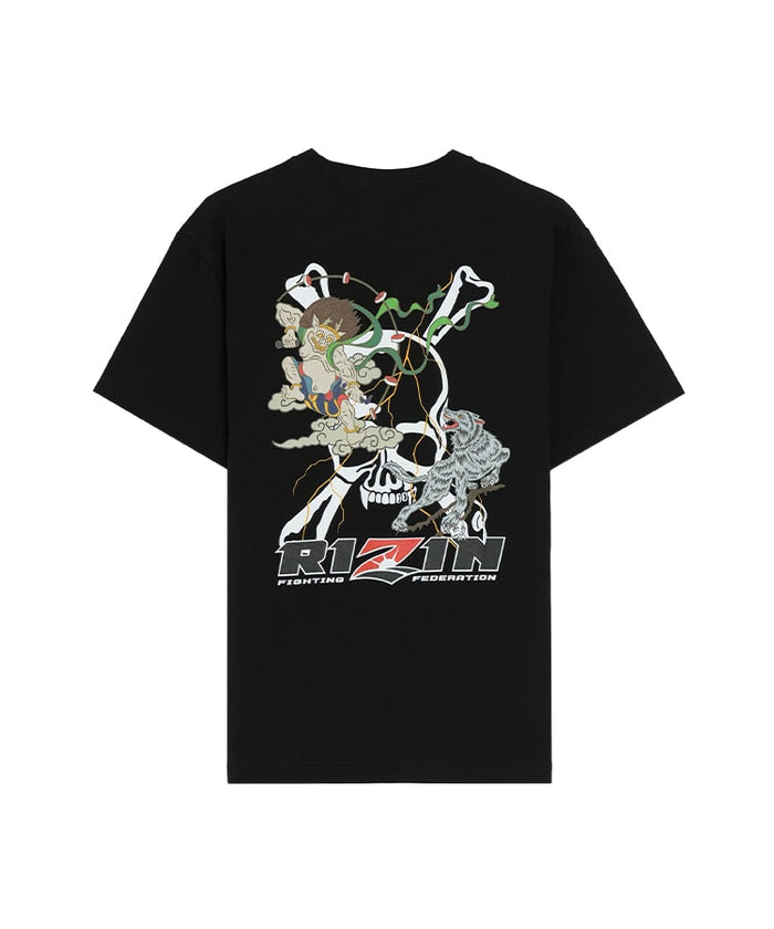 会場限定RIZIN❌ROENコラボTシャツ RIZIN×Roen 雷神×狼煙 T-Shirt / BLACK – RIZIN オフィシャル