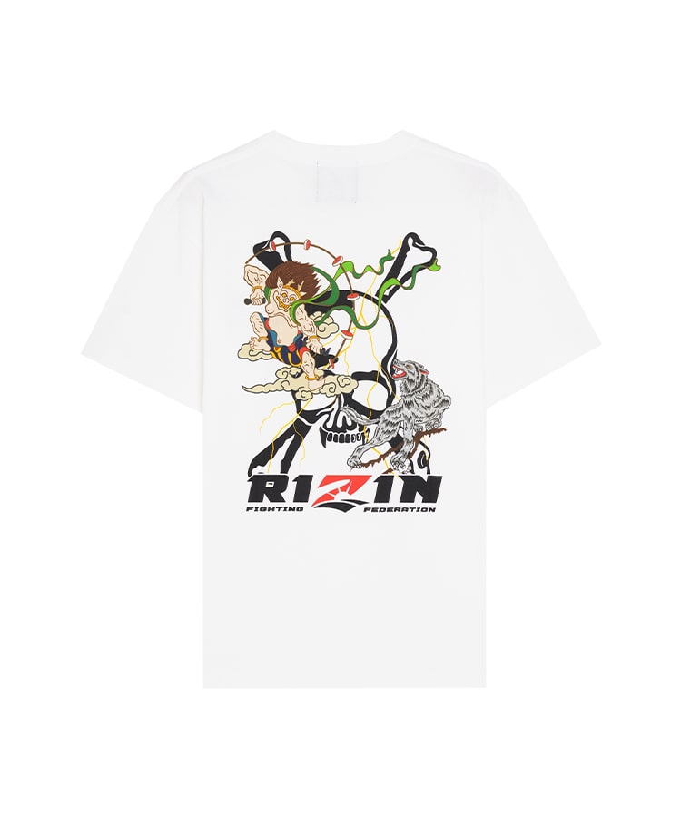 RIZIN×Roen 雷神×狼煙 T-Shirt / WHITE