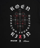 RIZIN×Roen CROSSBONE T-Shirt / BLACK