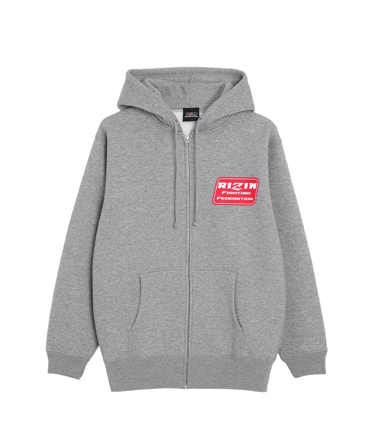 RIZIN SOUVENIR ジップアップスウェットパーカー / GRAY