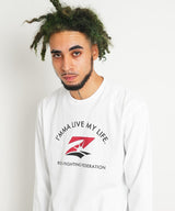 RIZIN "I'MMA LIVE MY LIFE" ロンT / WHITE