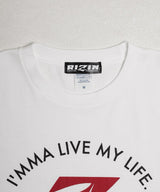 RIZIN "I'MMA LIVE MY LIFE" シャツ / WHITE