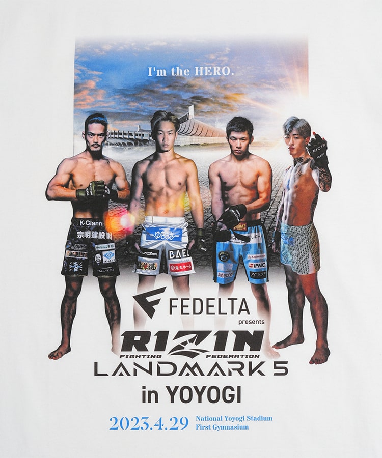 RIZIN LANDMARK 5 大会限定 Tシャツ / WHITE – RIZIN オフィシャル