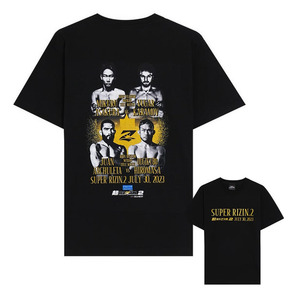 超RIZIN.2 RIZIN [ダブルタイトルマッチ] Tシャツ / BLACK – RIZIN