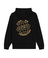 RIZIN UNI スウェットパーカー / BLACK×YELLOW