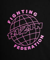 RIZIN UNI スウェットパーカー / BLACK×PINK